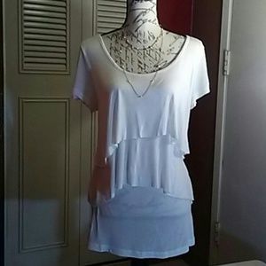 Old Navy 2-tier fringe shirt.